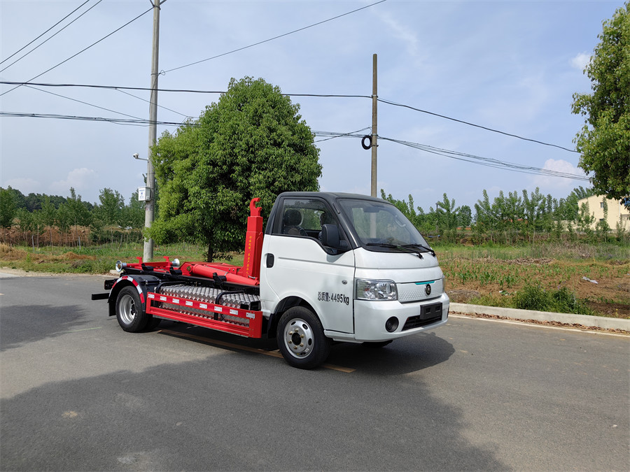 3方4.5噸 新能源純電動(dòng)勾臂垃圾車  壹為